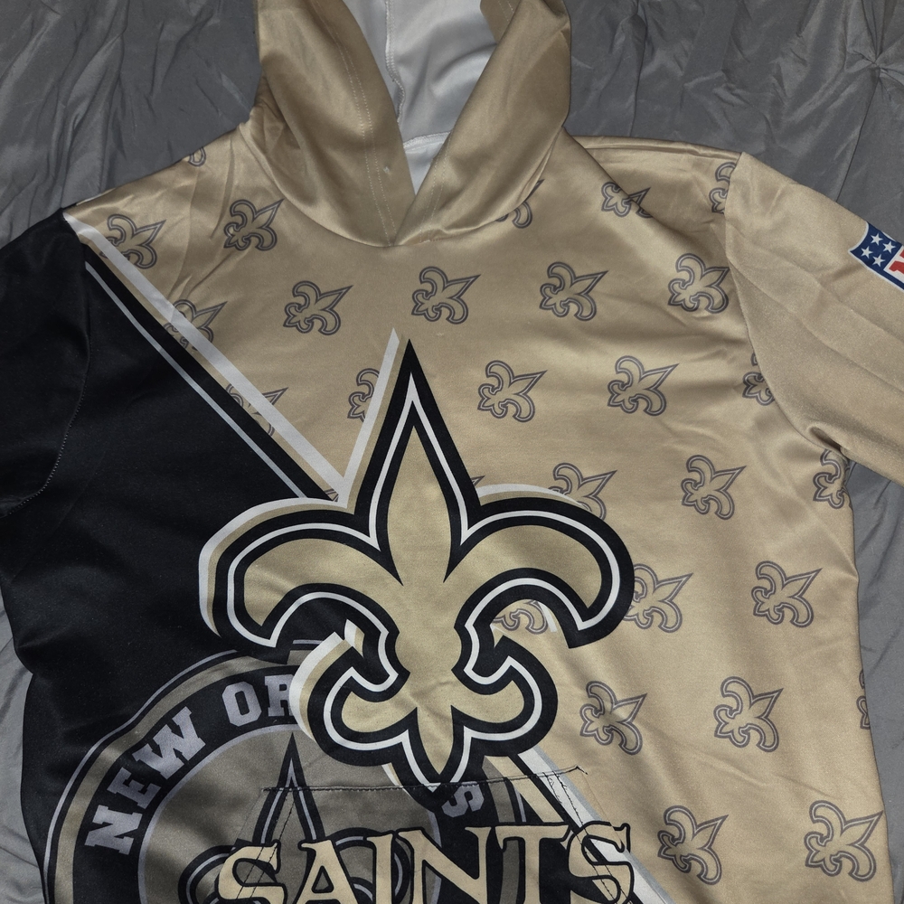 New Orleans Saints Hoodie in Black and Gold